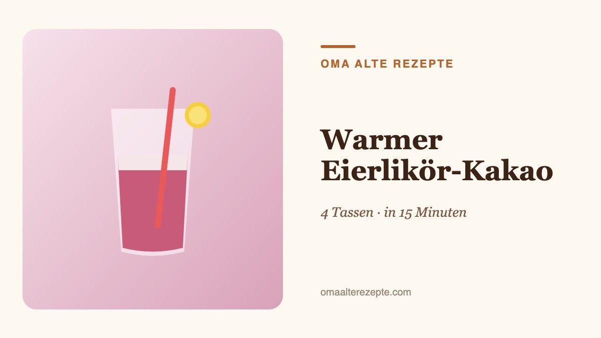 Illustration einer dampfenden Tasse Kakao mit Sahnehaube