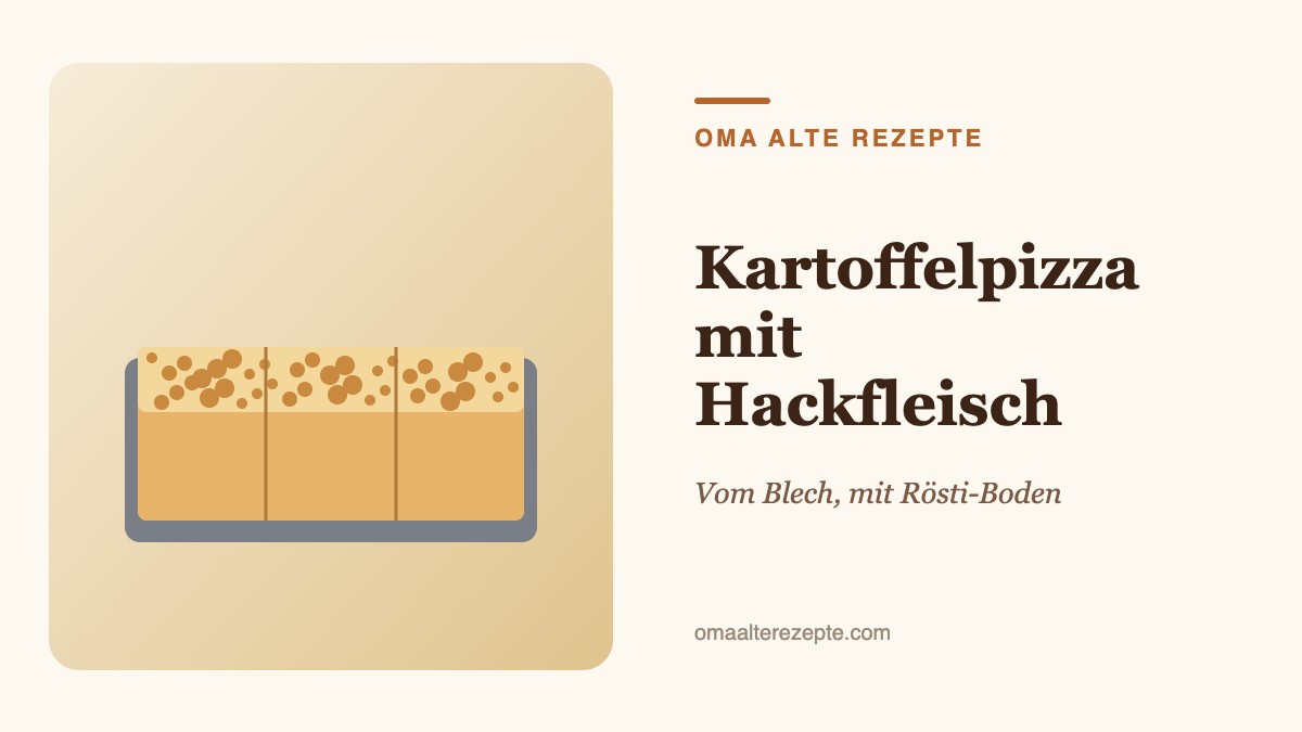Illustration: Backblech mit überbackener Pizza in Stücken