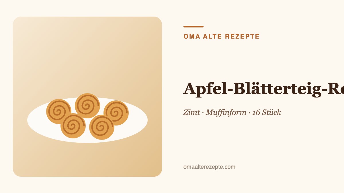 Illustration von Blätterteigrosen mit roten Apfelscheiben wie Blütenblätter
