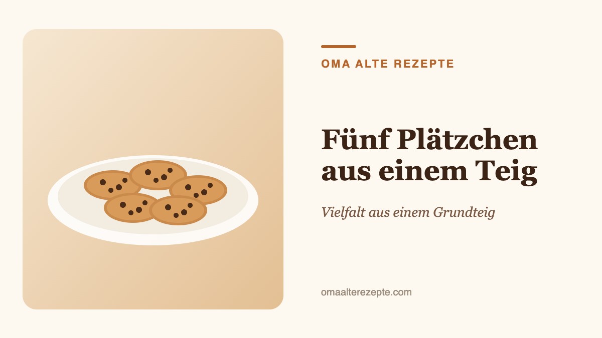 Illustration: Teller mit verschiedenen Keksen