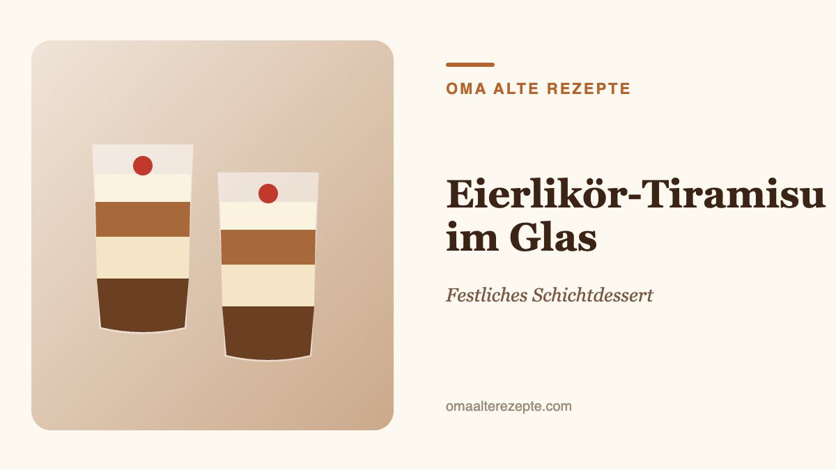 Illustration: zwei Dessertgläser mit Schichten
