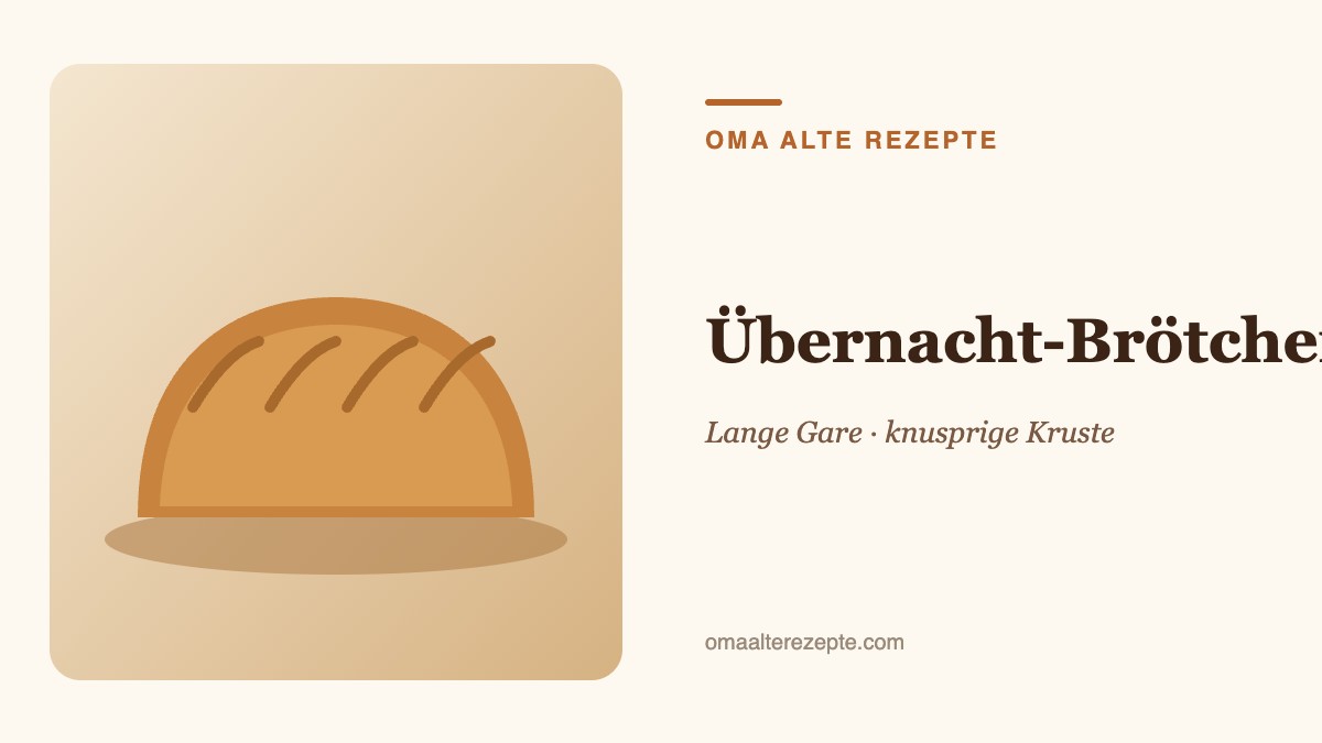 Illustration von knusprigen, goldbraunen Brötchen auf einem Holzbrett