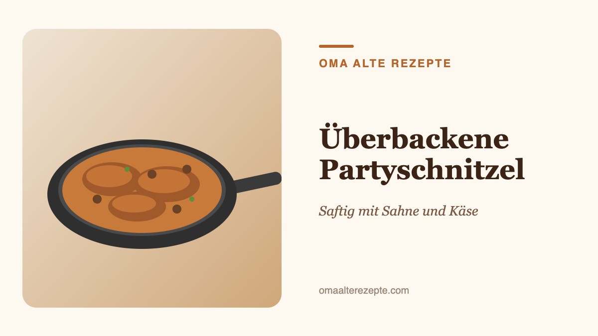 Illustration: Pfanne mit Schnitzeln in heller Soße