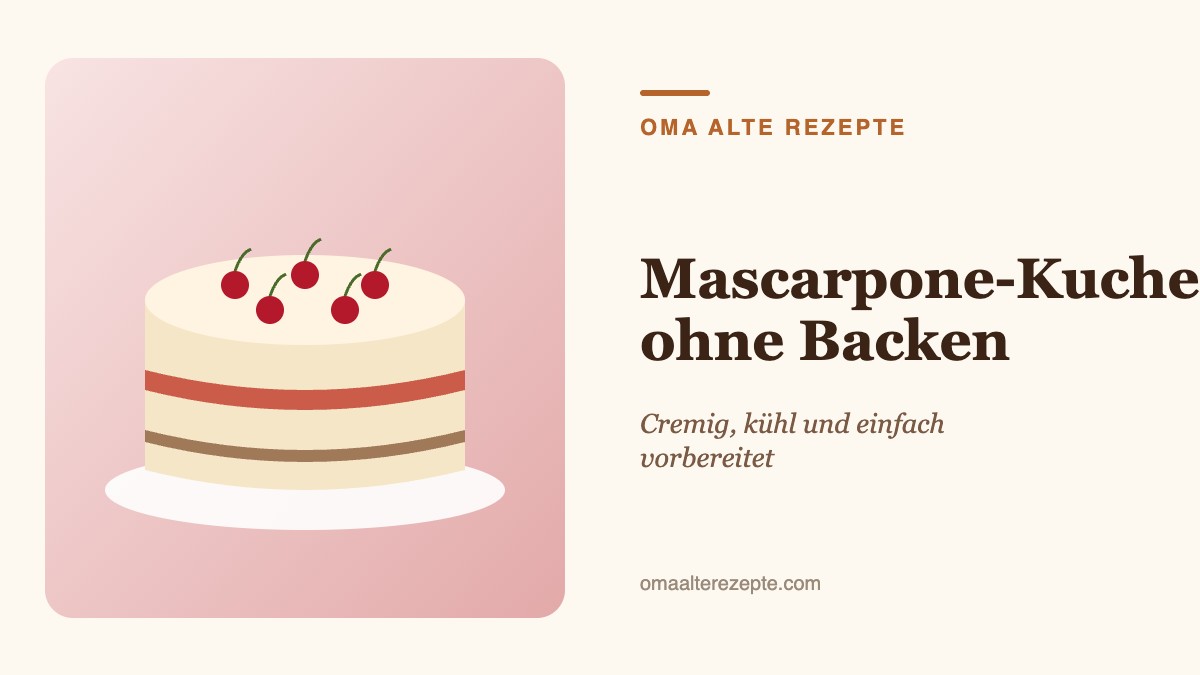 Illustration: Torte mit cremiger Füllung, Keksboden und Kirschen obenauf
